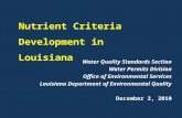 Water Quality Standards Section Water Permits Division Office of Environmental Services