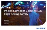 Philips Lightolier Calculite LED High Ceiling Family