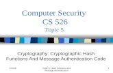 Computer Security  CS 526 Topic 5