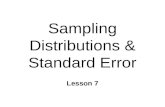 Sampling Distributions & Standard Error