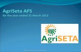AgriSeta  AFS   for the year ended 31 March 2012