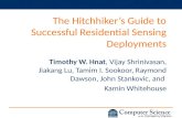 The Hitchhiker’s Guide to Successful Residential Sensing Deployments