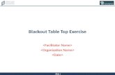 Blackout Table Top Exercise
