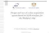 Design and test of a data acquisition system based on USB interface for the Medipix2 chip