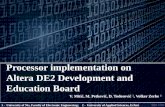 Processor implementation on Altera DE2 Development and Education Board
