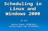 Scheduling in Linux and Windows 2000