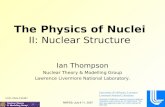 The Physics of Nuclei II: Nuclear Structure