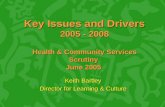 Key Issues and Drivers 2005 - 2008 Health & Community Services Scrutiny  June 2005