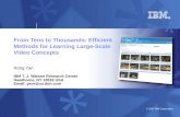 From Tens to Thousands: Efficient Methods for Learning Large-Scale Video Concepts