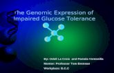 The Genomic Expression of  Impaired Glucose Tolerance