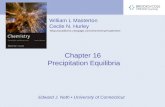Chapter 16  Precipitation Equilibria