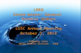 LDEQ Storm  Water/ General   Permits  Update LUSC Annual Meeting October 1, 2014 Kimberly Corts