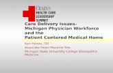 Care Delivery Issues- Michigan Physician Workforce and the Patient Centered Medical Home