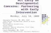 Act Early on Developmental Concerns: Partnering with Early Intervention
