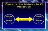 Communication features in MS Project 98