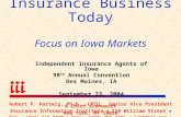 Trends & Challenges in P/C Insurance Business Today Focus on Iowa Markets