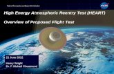 High Energy Atmospheric Reentry Test (HEART) Overview of Proposed  Flight Test