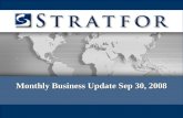 Monthly Business Update Sep 30, 2008