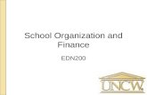 School Organization and Finance