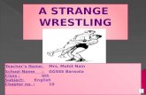 A Strange  Wrestling match