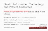 Health Information Technology and Patient Outcomes  AHRQ Sponsored Evidence and Next Steps