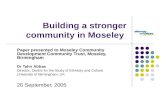 Building a stronger community in Moseley
