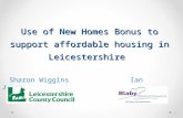 Use of New Homes Bonus to support affordable housing in Leicestershire