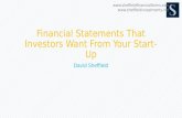 Financial Statements That Investors Want From Your Start-Up