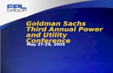 Goldman Sachs Third Annual Power and Utility Conference
