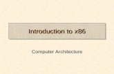 Introduction to x86