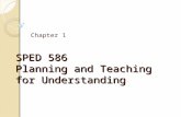 SPED 586 Planning and Teaching for Understanding