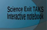 Science Exit TAKS Interactive notebook