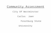 Community  Assessment City Of Westminster Carlos  Jaen         Frostburg State University