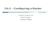 Ch.3 – Configuring a Router