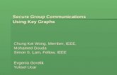 Secure Group Communications  Using Key Graphs
