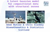 A latent Gaussian model  for compositional data  with structural zeroes
