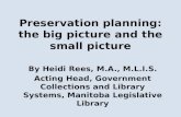 Preservation planning: the big picture and the small picture