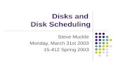Disks and  Disk Scheduling