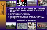 L’Éducation et Le Monde du Travail Introduction: images, discussion et  q uelques faits!