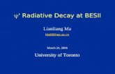 ' Radiative Decay at BESII