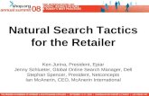 Natural Search Tactics for the Retailer Ken Jurina, President, Epiar