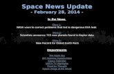 Space News Update - February 28, 2014 -