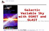 Galactic Variable Sky with EGRET and GLAST S. W. Digel Stanford Linear Accelerator Center