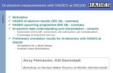 Di-electron measurements with HADES at SIS100