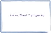 Lattice-Based Cryptography