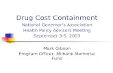Drug Cost Containment