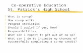 Co-operative Education St. Patrick’s High School