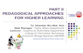 PART II PEDAGOGICAL APPROACHES FOR HIGHER LEARNING