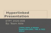 Hyperlinked Presentation