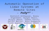 Automatic Operation of Lidar Systems at Remote Sites – Polly NET –
